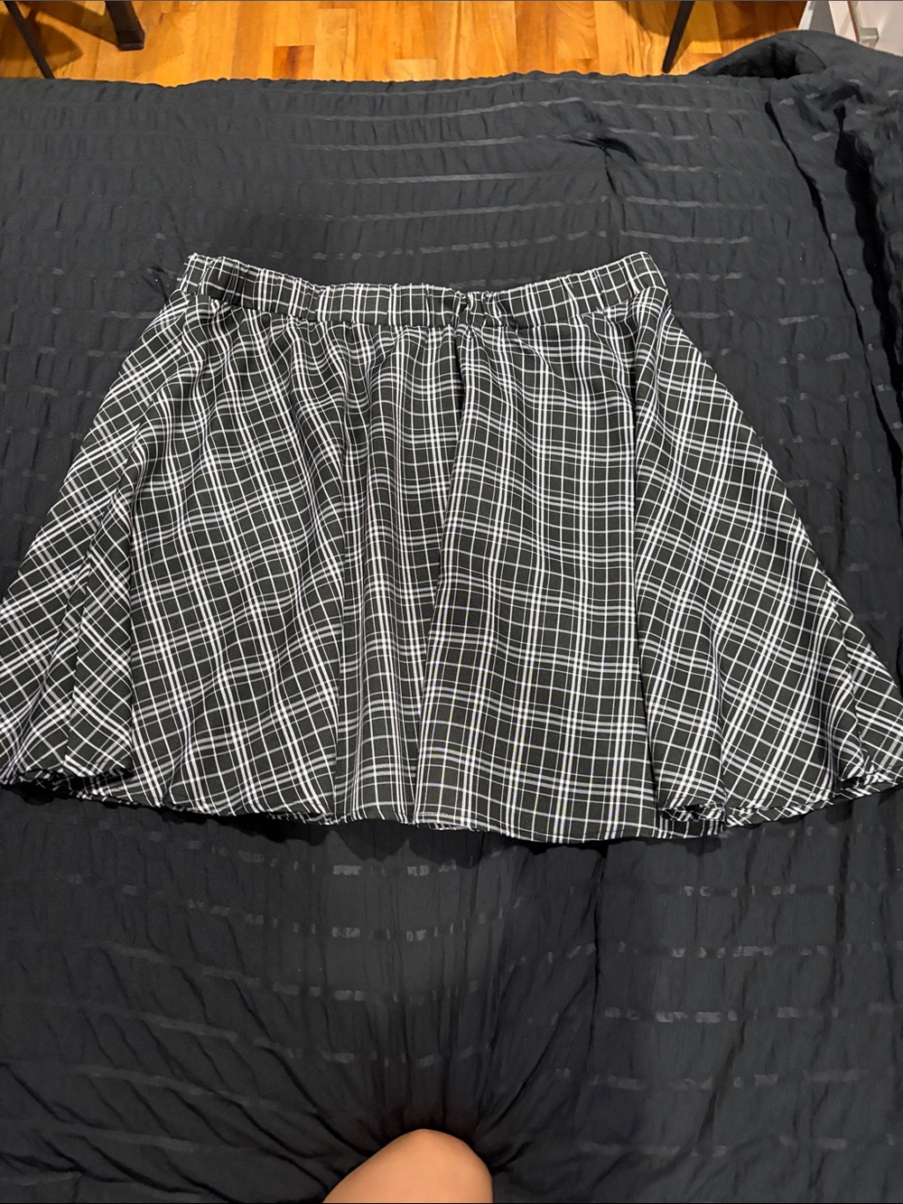 plaid skater skirt